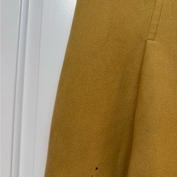 Vintage Elegant Mustard Short Sleeve Dress - Picture 6 of 8